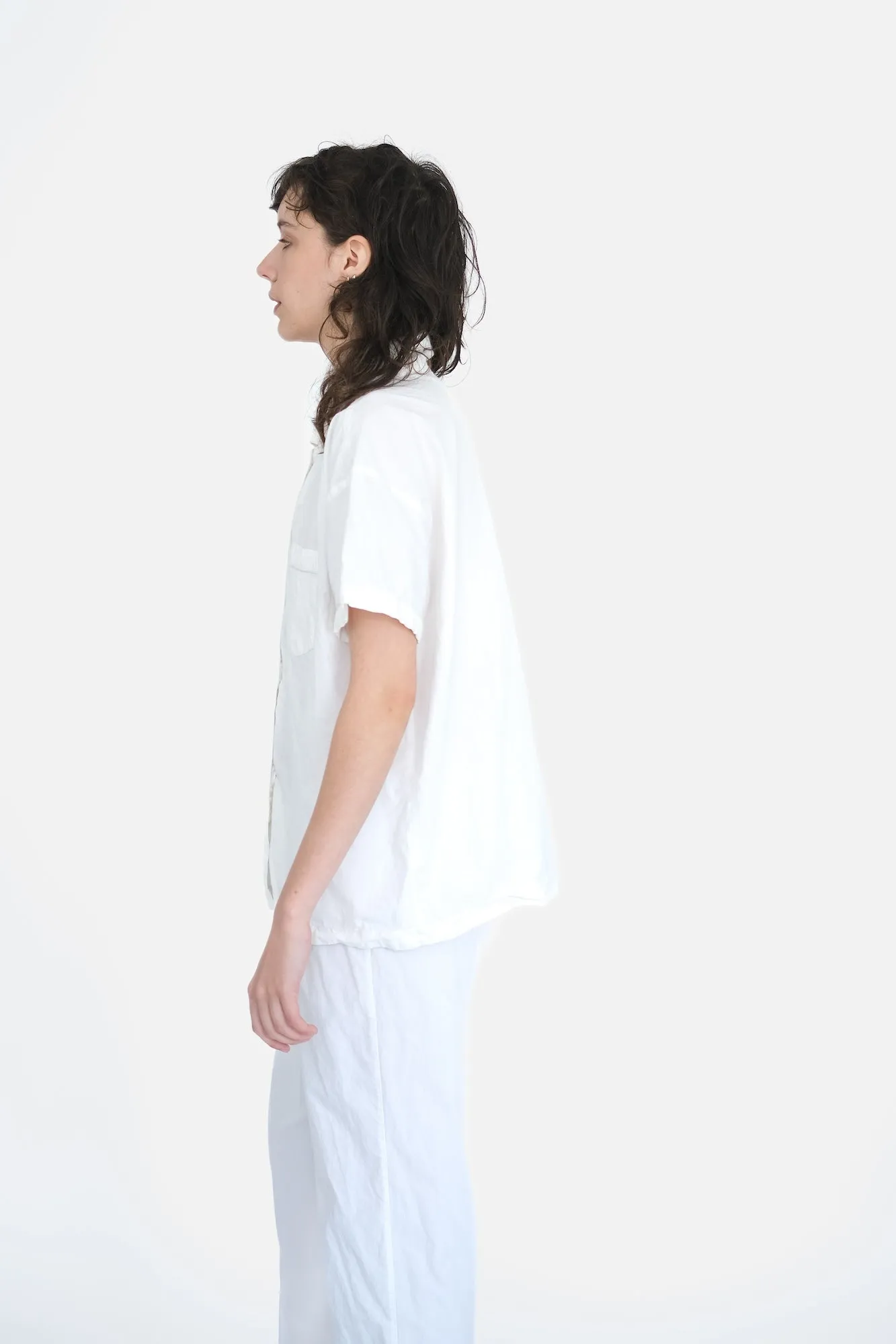 Oversize Set with Short Sleeves,  White