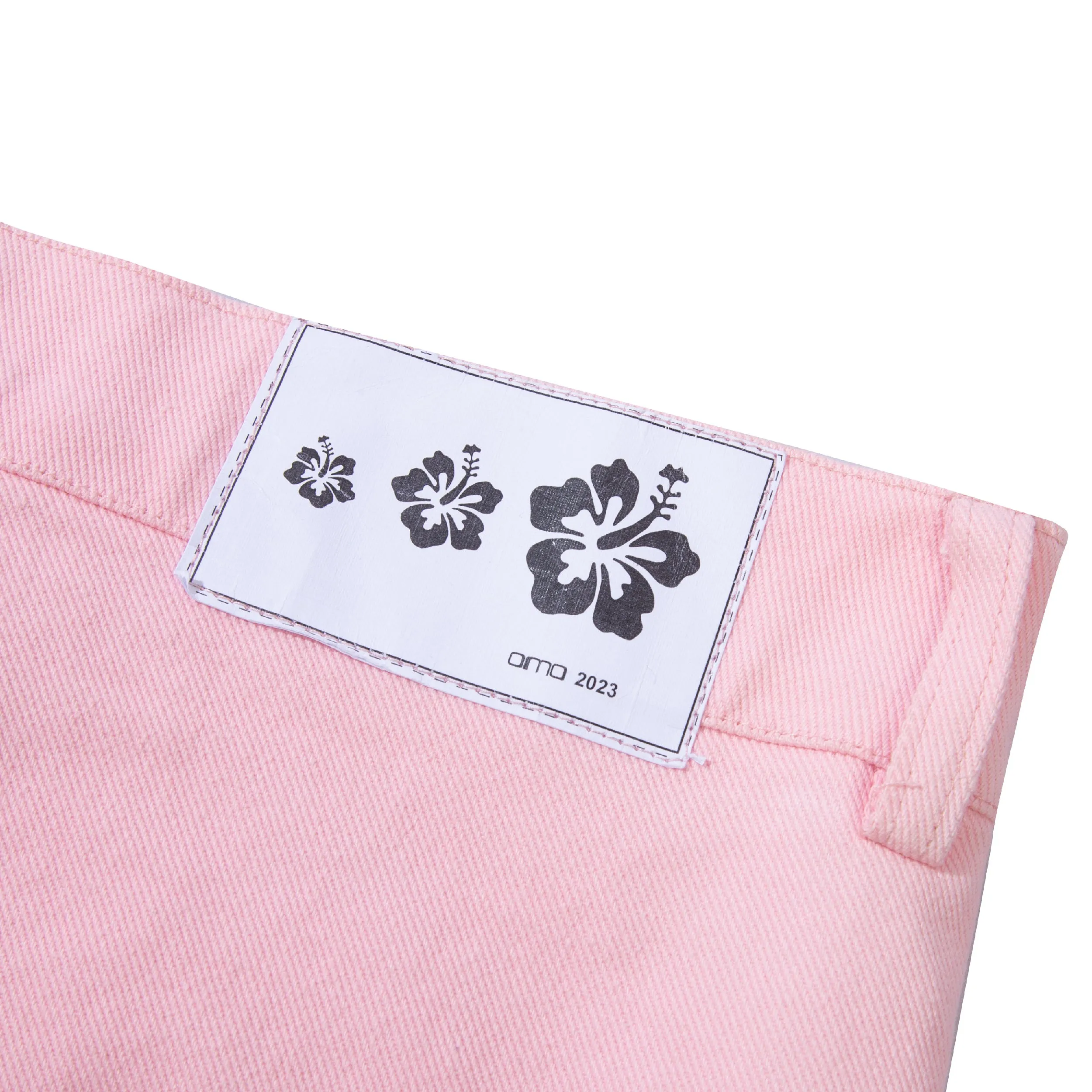 Pigment Straight Cut Denim - Baby Pink