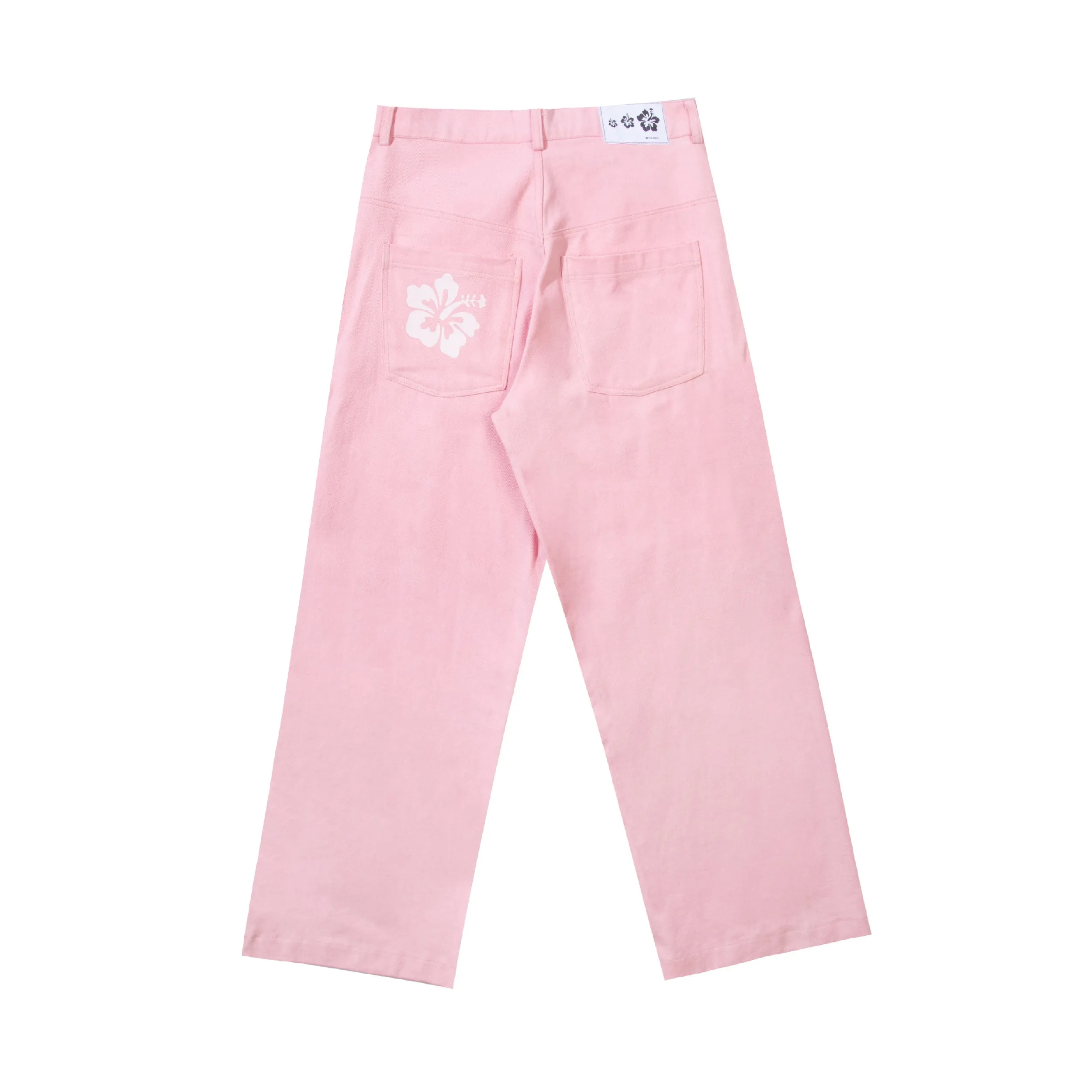 Pigment Straight Cut Denim - Baby Pink