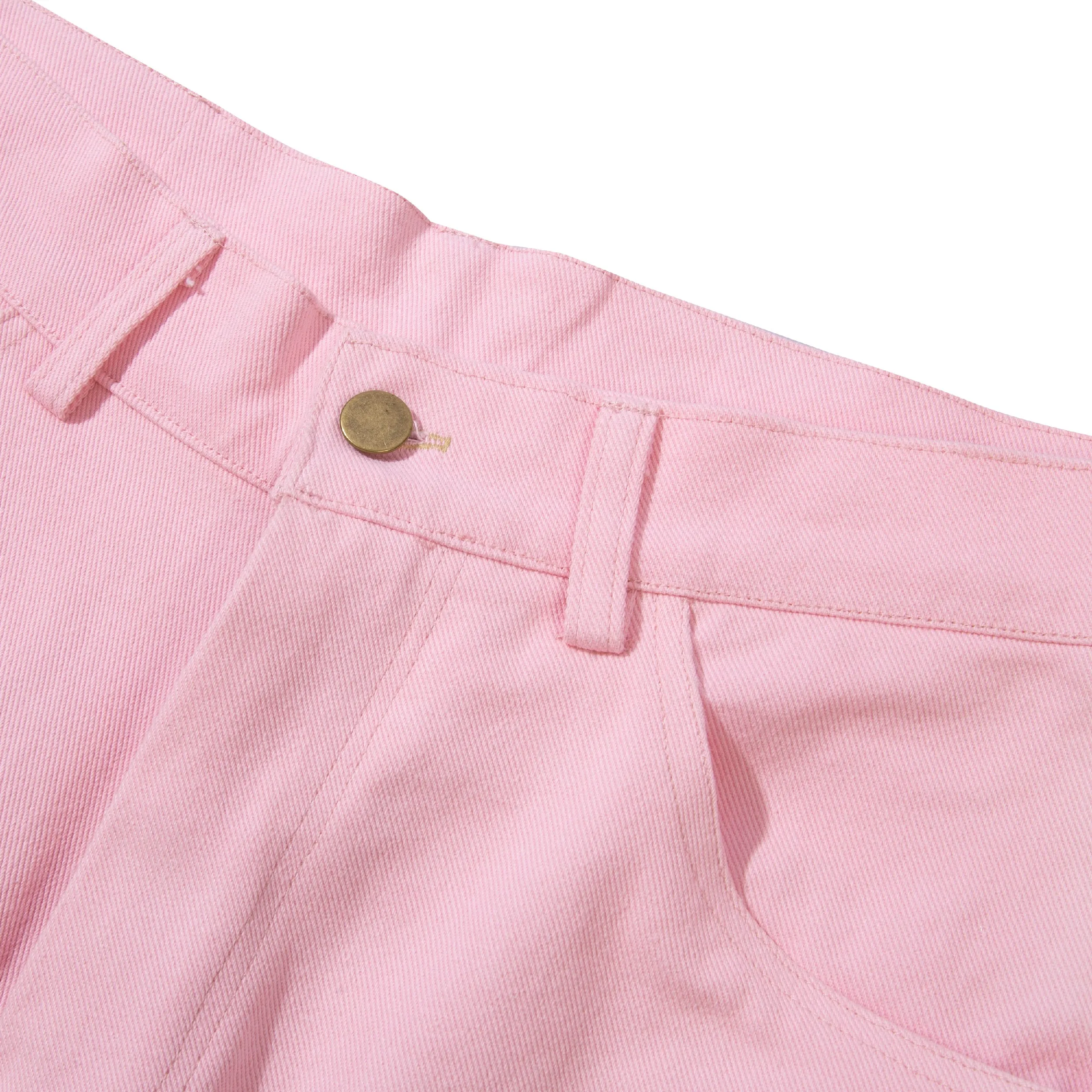 Pigment Straight Cut Denim - Baby Pink