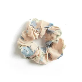 Pink Flower Scrunchie