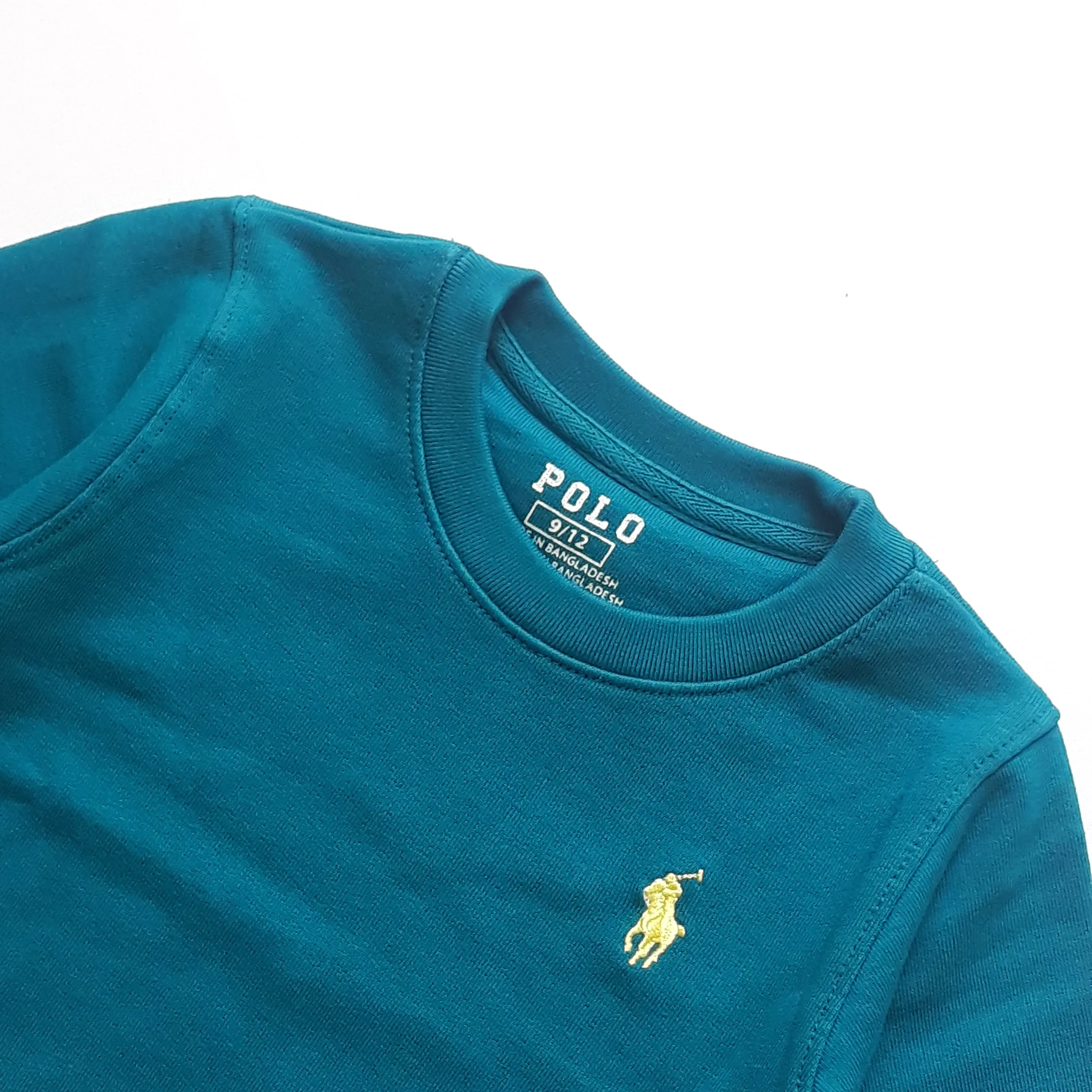 PL - Kids 'Tim Blue' Signature Polo Terry Sweatshirt PL370