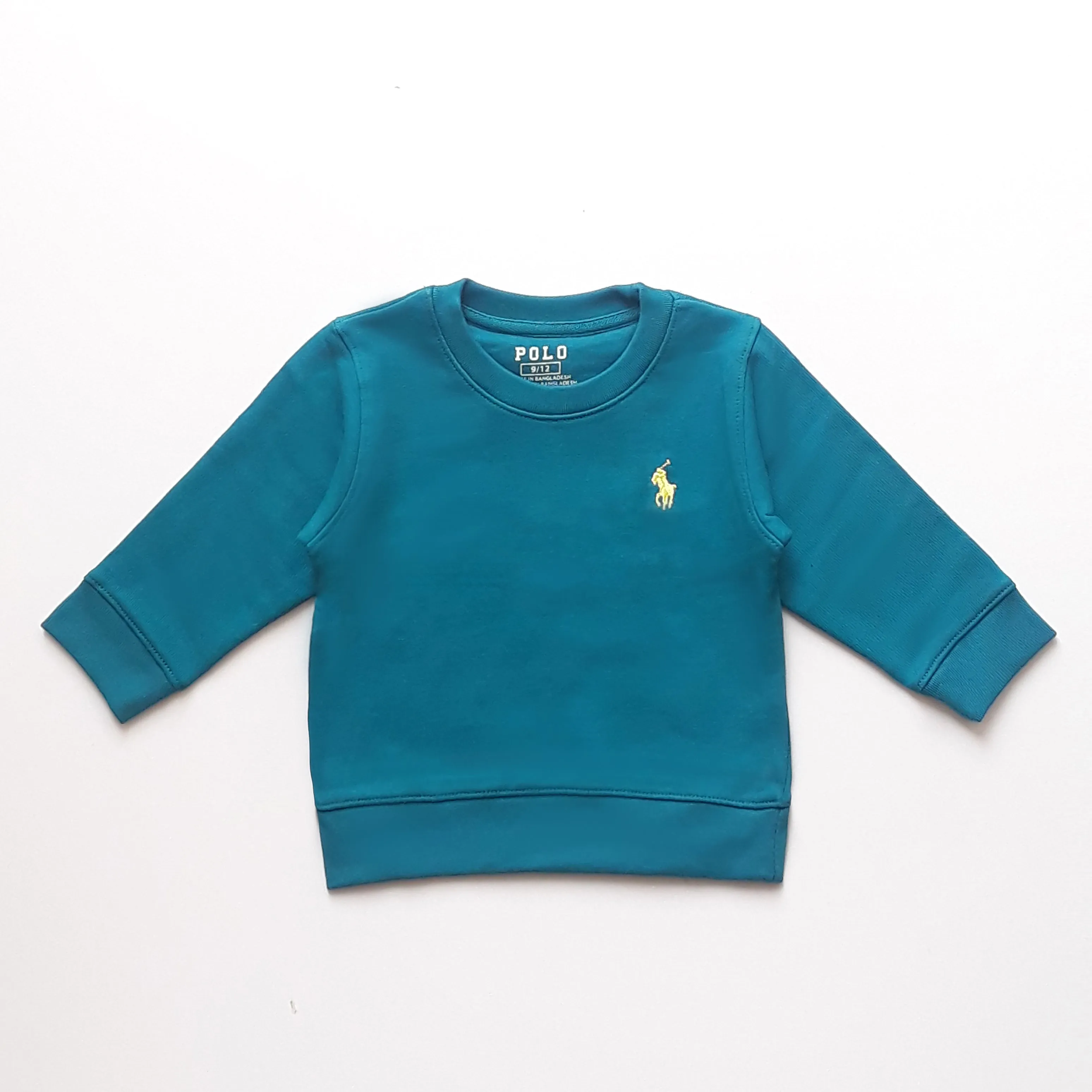 PL - Kids 'Tim Blue' Signature Polo Terry Sweatshirt PL370