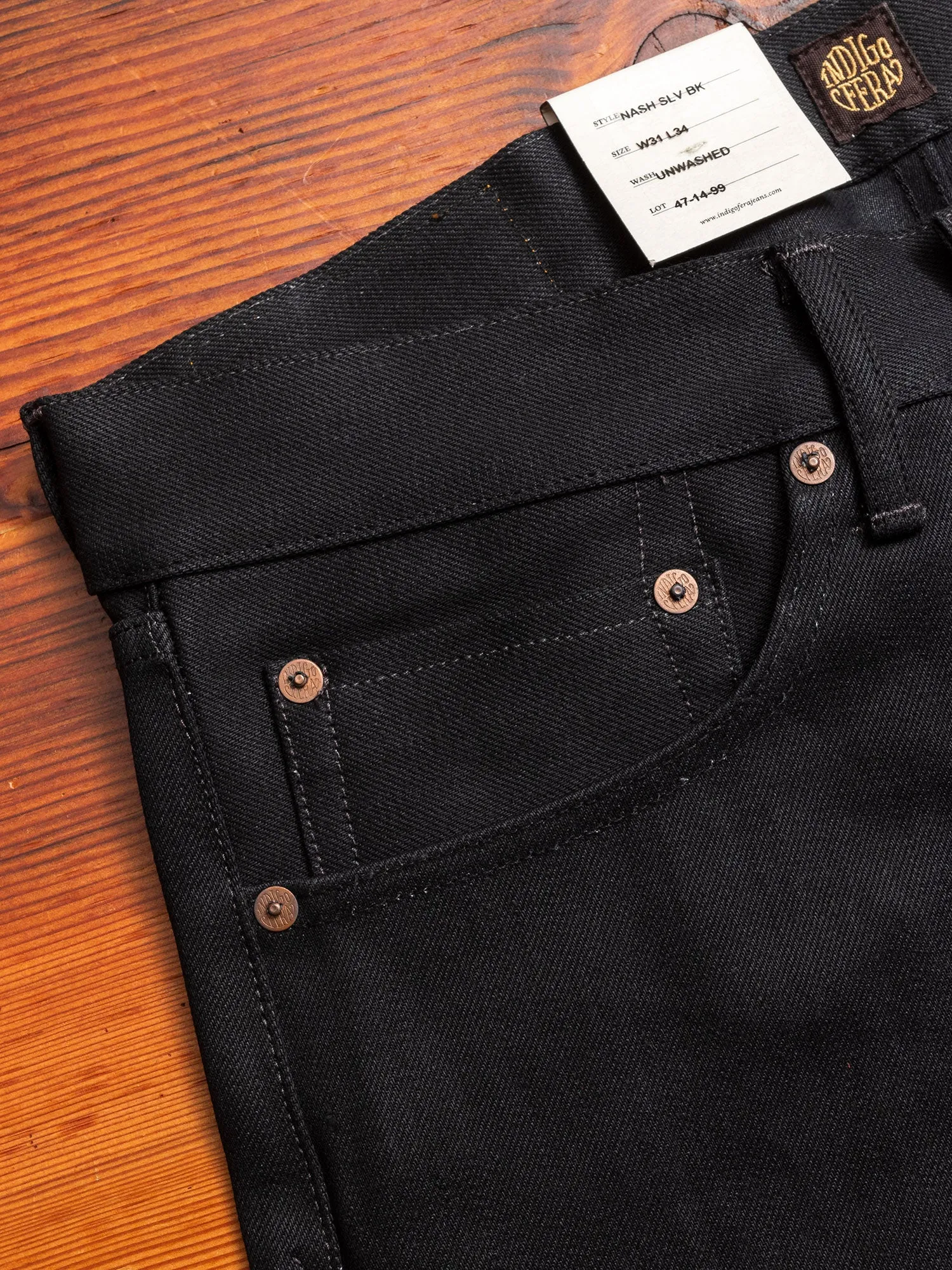 "Gunpowder" 14oz Selvedge Denim - Nash Tapered