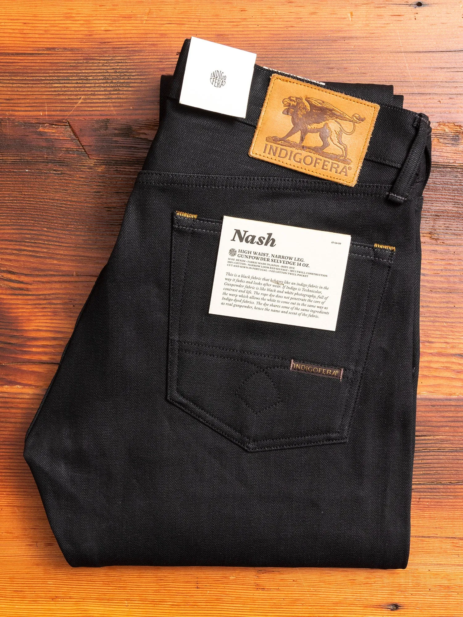 "Gunpowder" 14oz Selvedge Denim - Nash Tapered