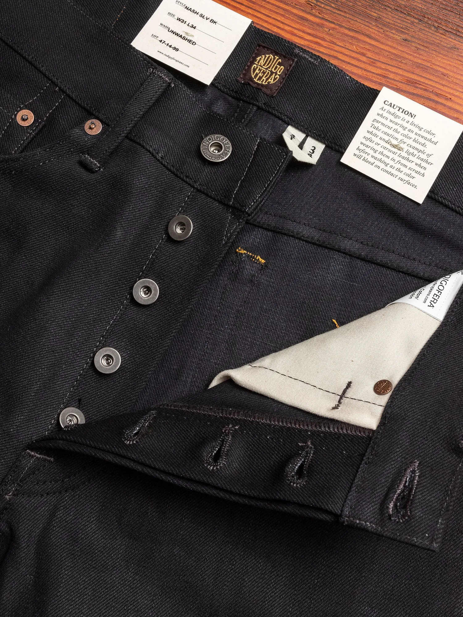 "Gunpowder" 14oz Selvedge Denim - Nash Tapered