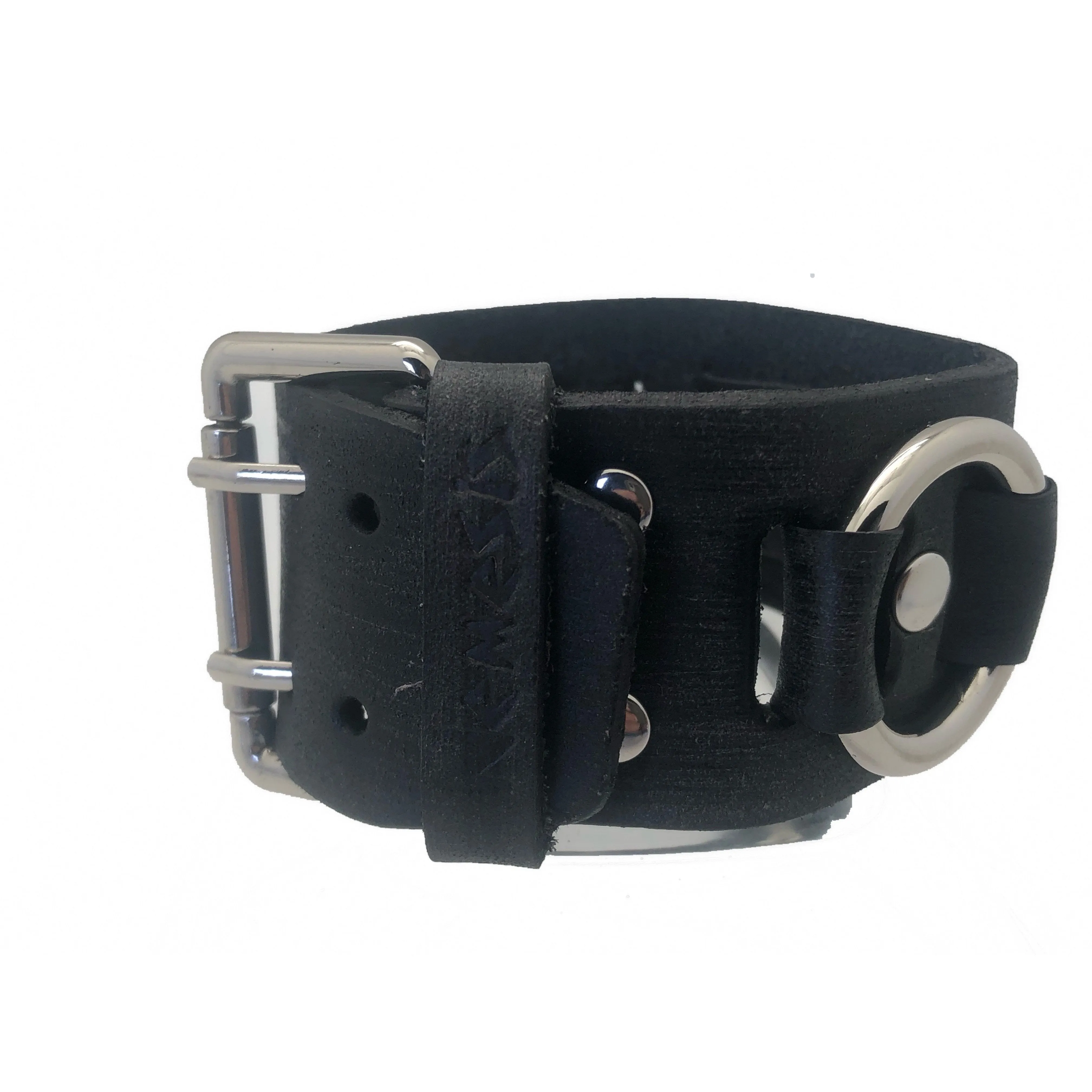 Ring Black Leather Cuff The Perfect Accessory