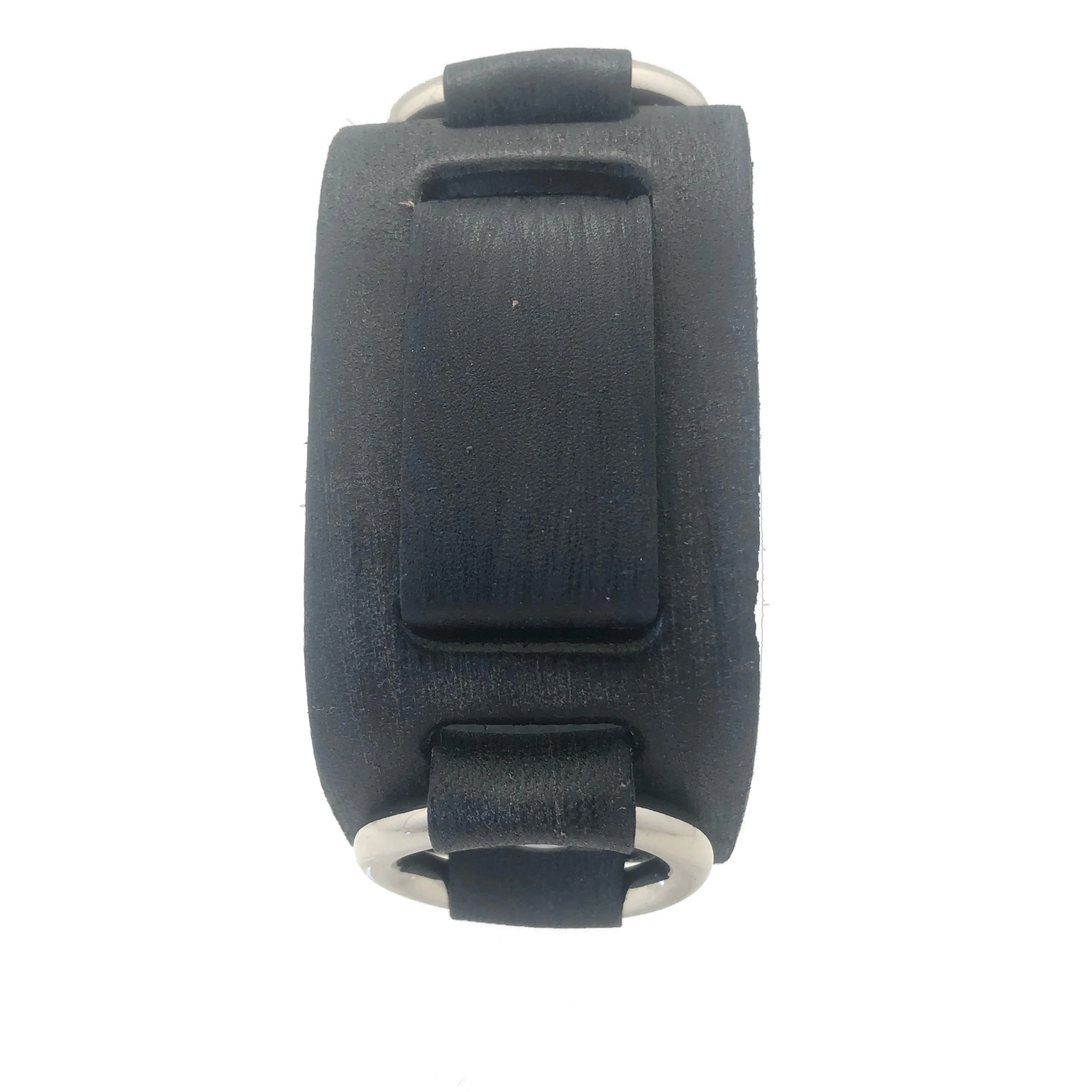 Ring Black Leather Cuff The Perfect Accessory