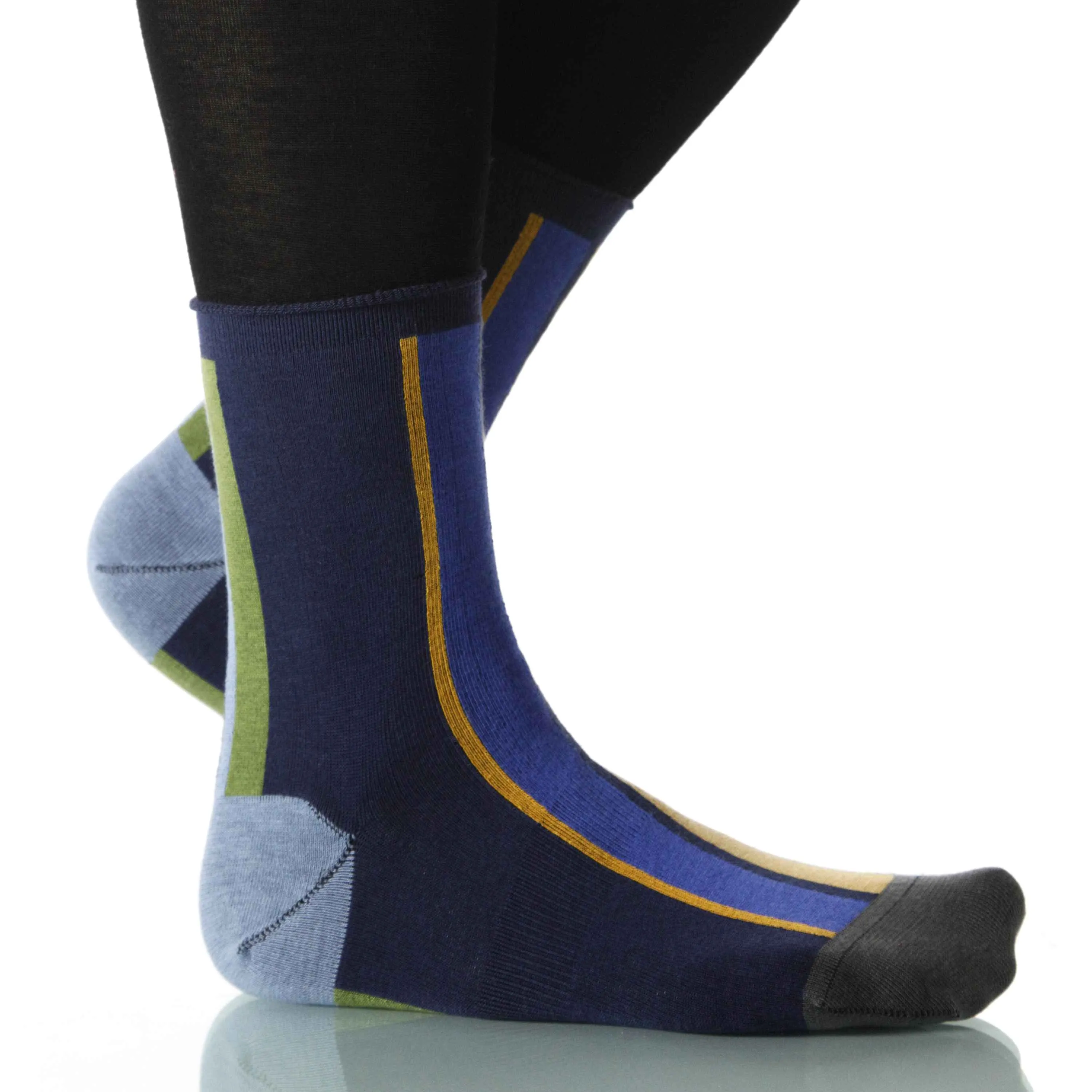 River Vertical Stripe - Ankle Height