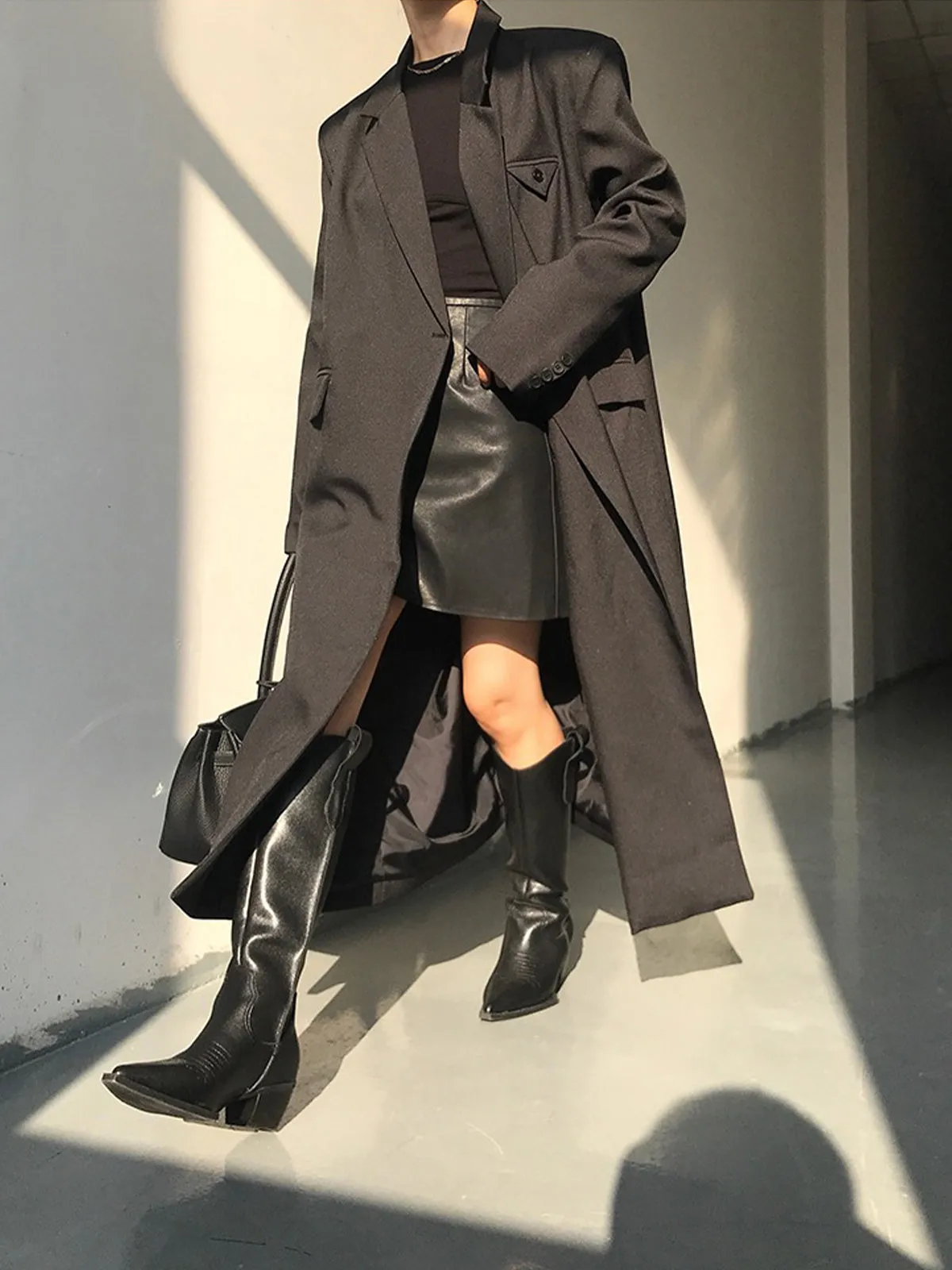 Tailored Double-Breasted Oversized Trench Coat