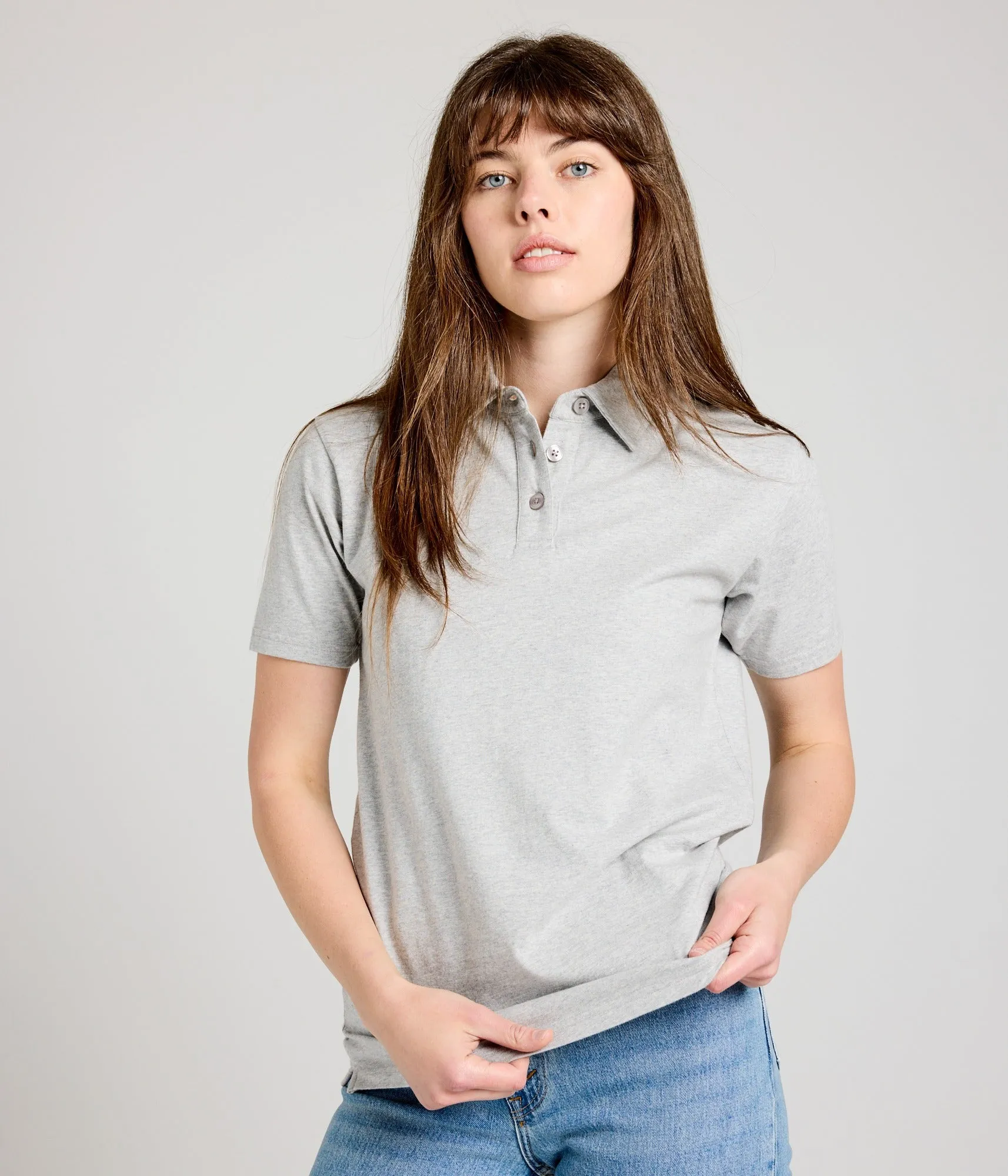 Unisex Polo Shirt - Athletic Heather