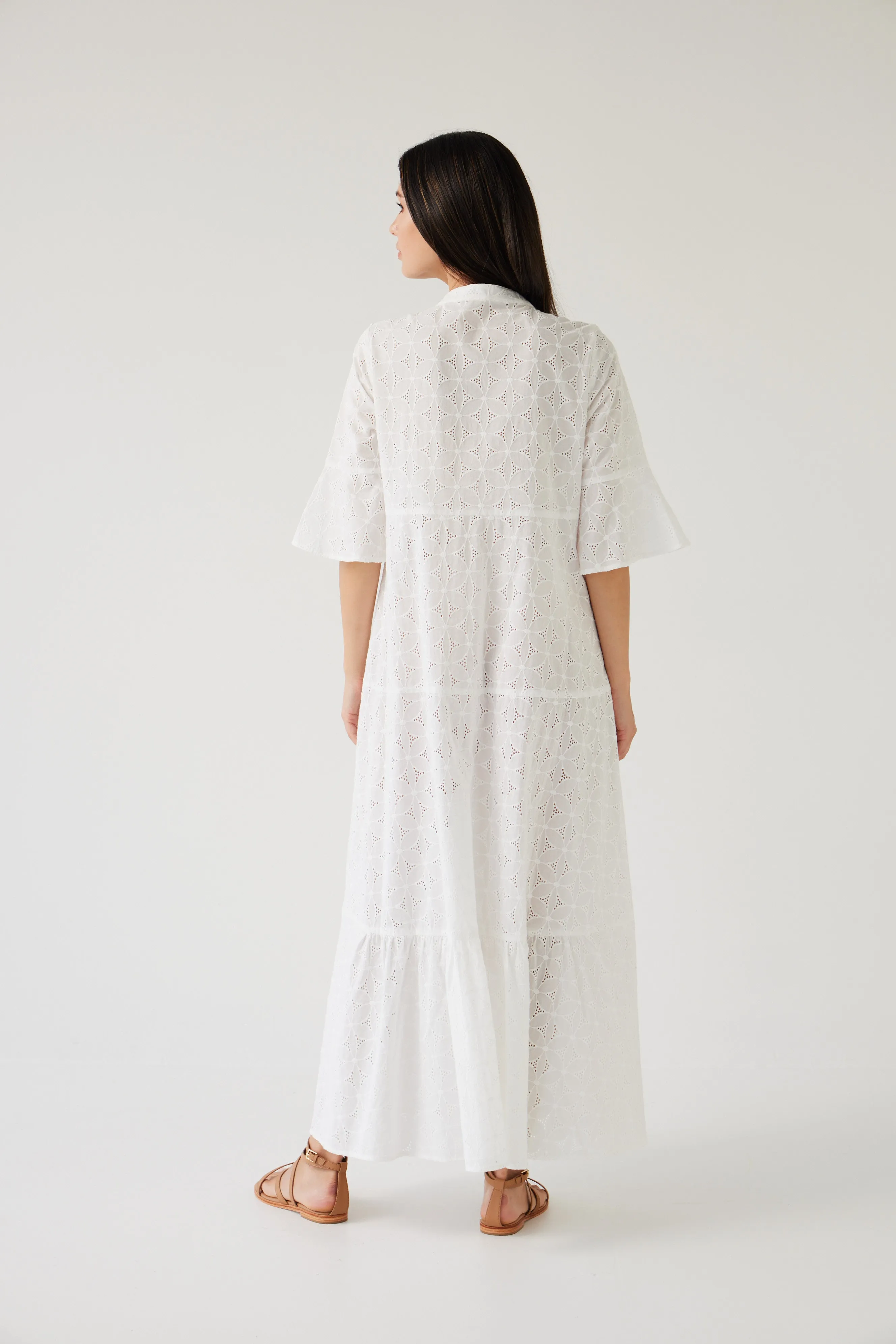 Vantage Dress | Porcelain Embroidery