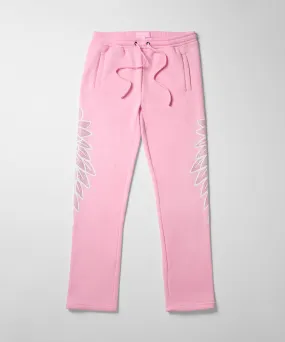 Women Fly Higher Rhinestone Joggers - Pink