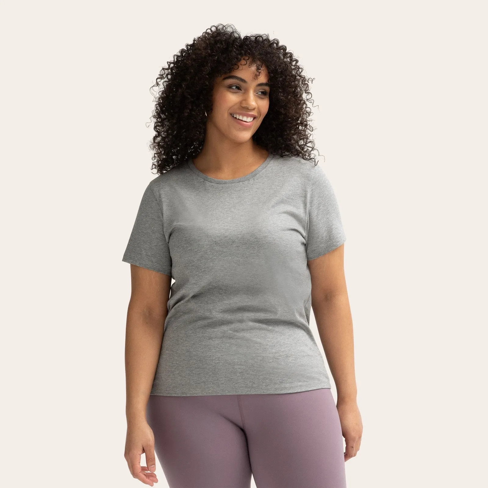 Women's Crew Neck T-Shirt & Ankle Sock 6-Pack